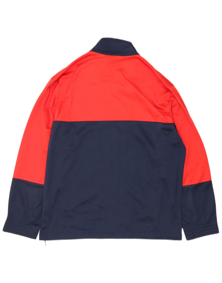 LOTTO Herren-Trainingsanzug-Oberteil, Jacke, groß, marineblau, Farbblock-Polyester