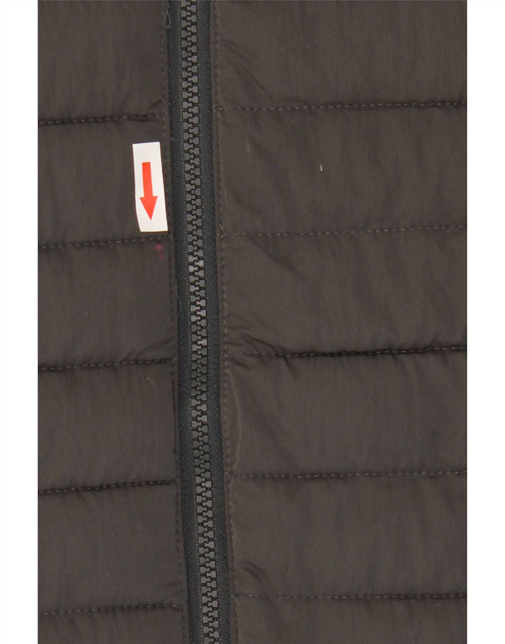 Berghaus Wattierte Jacke mit Kapuze für Jungen, 14–15 Jahre, graues Colourblock-Polyester