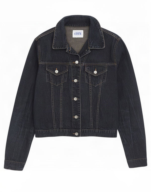 Onyx Damen Jeansjacke UK 10 Small Marineblau