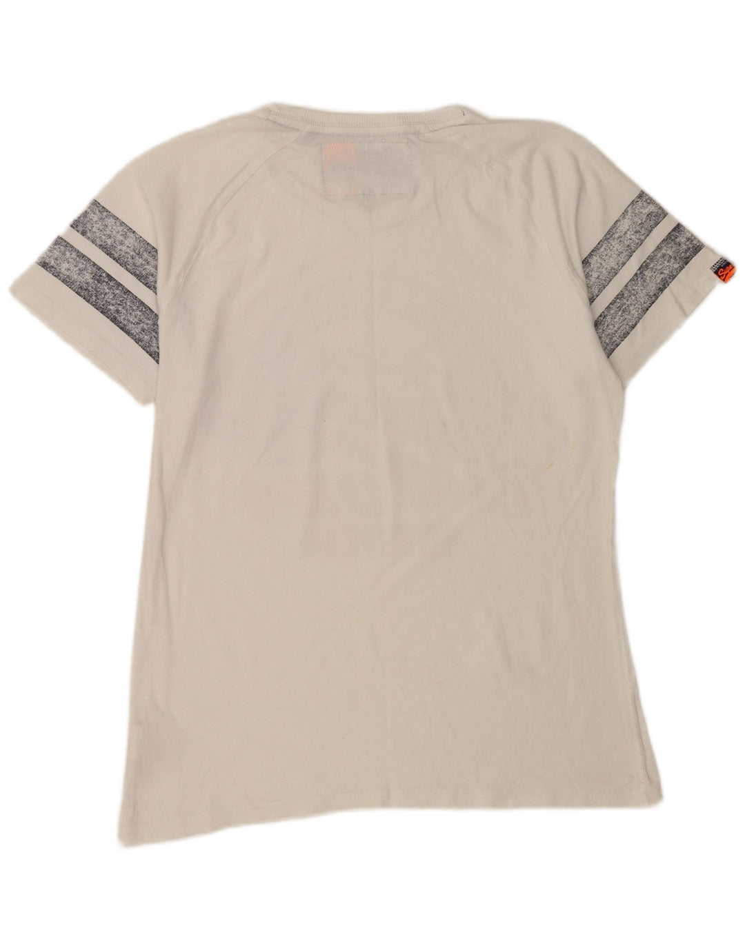 Superdry Herren-T-Shirt mit Grafik, Größe L, aus weißer Baumwolle