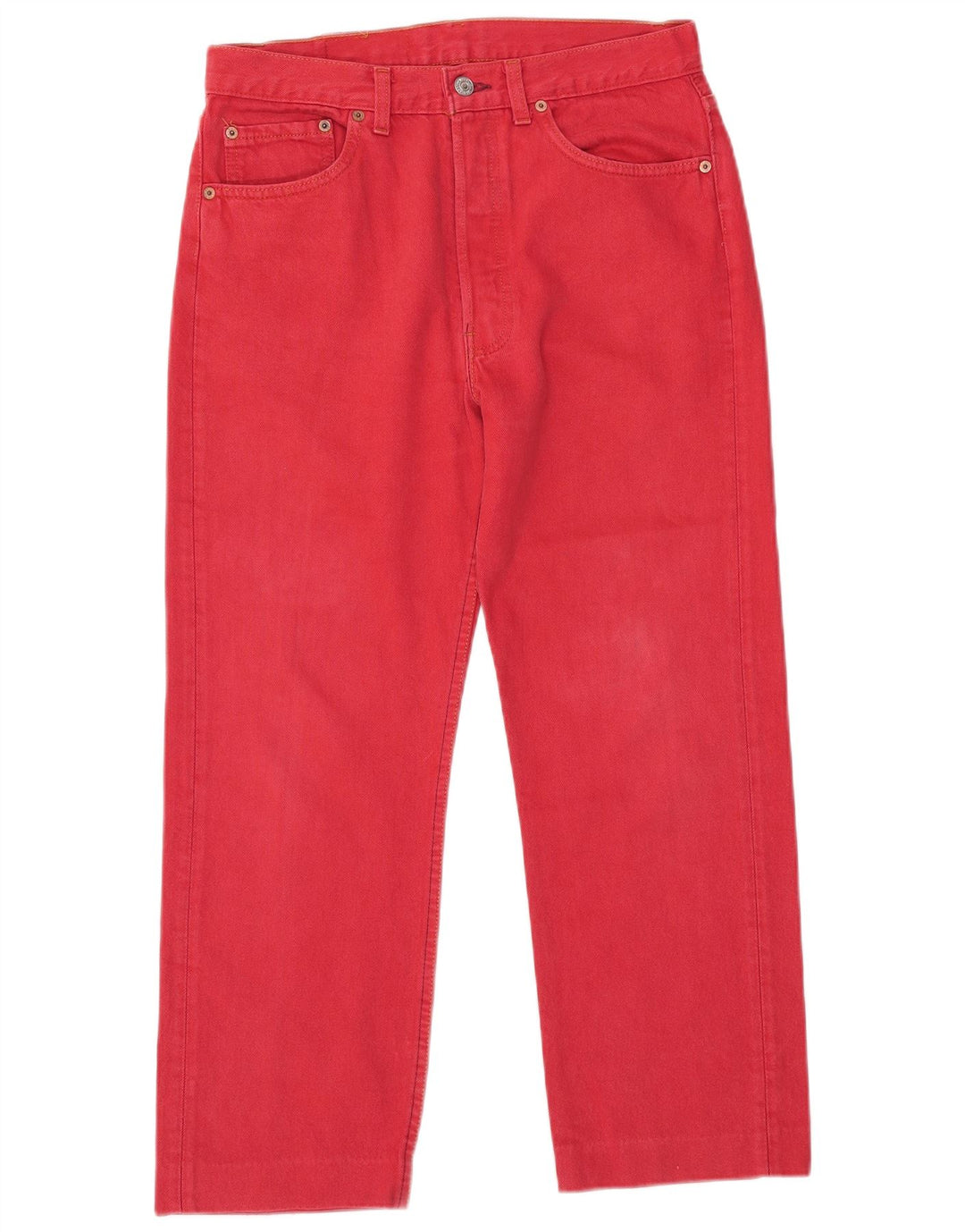 Levi's Herren 501 Straight Jeans W33 L27 Rot