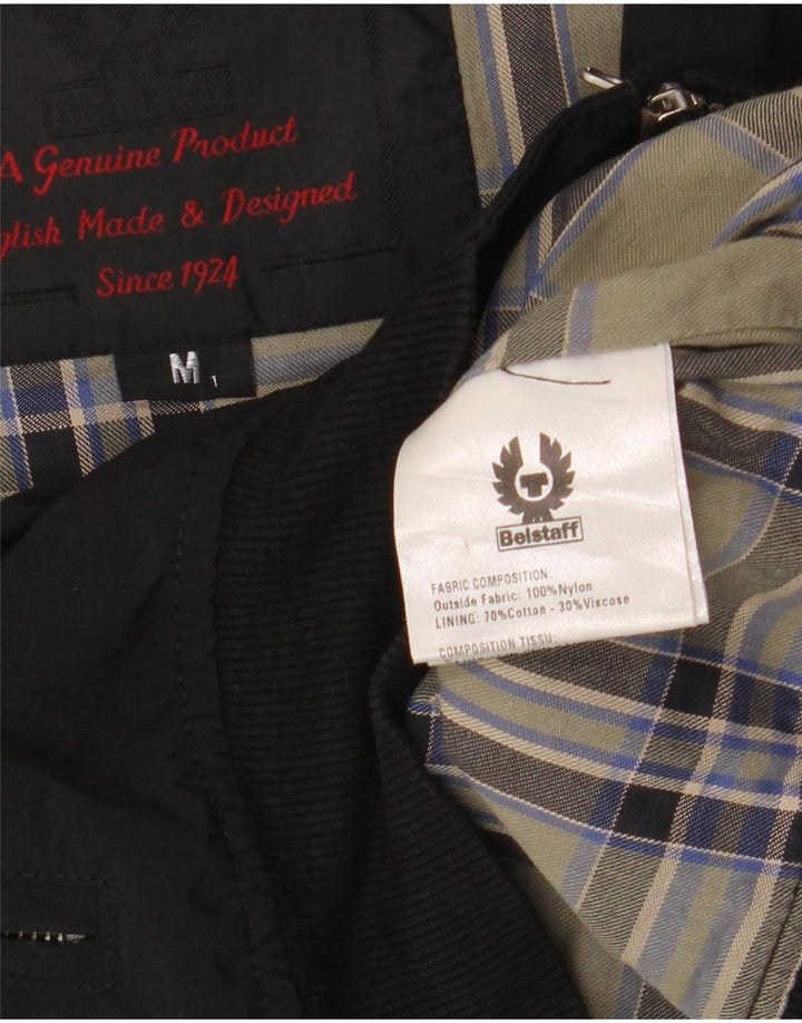 Belstaff Damen Bomberjacke UK 14 Mittelschwarzes Nylon