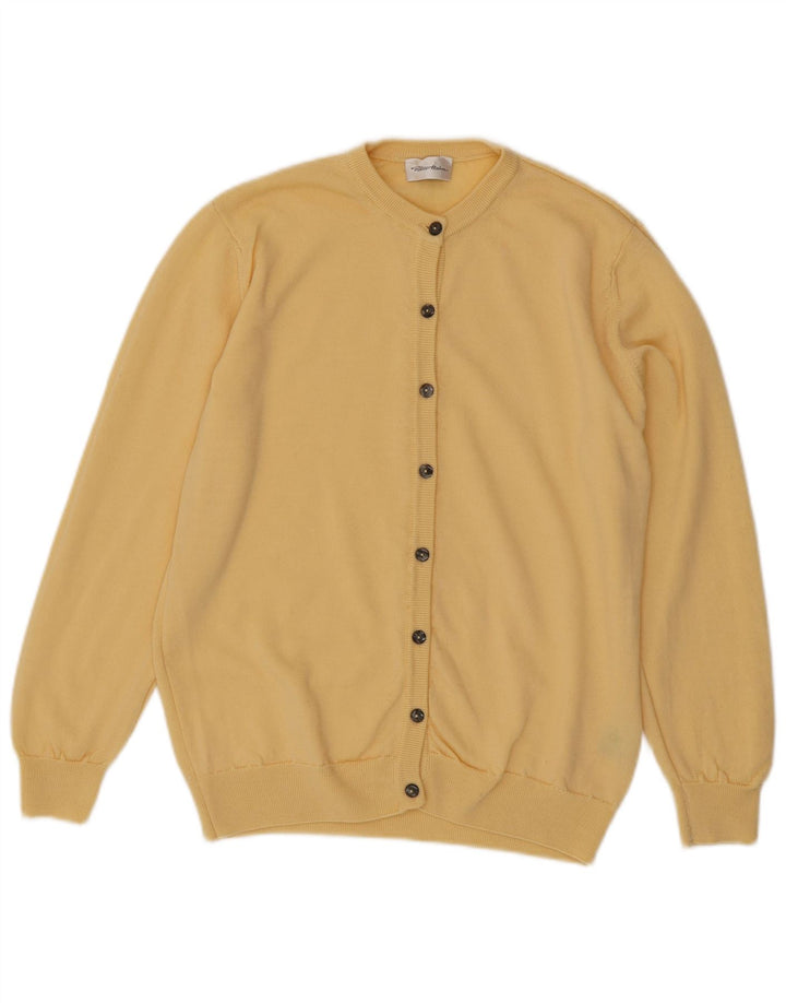 Peter Hahn Damen Strickjacke Pullover UK 16 Large Gelb