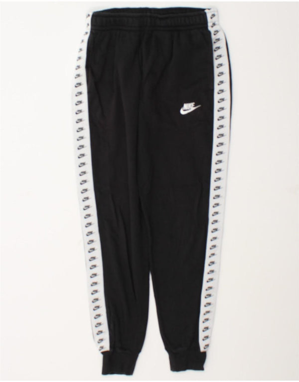 Nike Herren-Trainingshose mit Grafik, Jogginghose, Größe S, Schwarz, Colourblock-Baumwolle