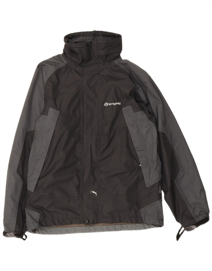 Sprayway Herren-Windbreaker-Jacke, UK 36, Größe S, Schwarz, Colourblock-Polyester