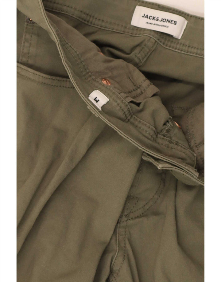 Jack & Jones Herren Casual Shorts Medium W34 Khaki Baumwolle