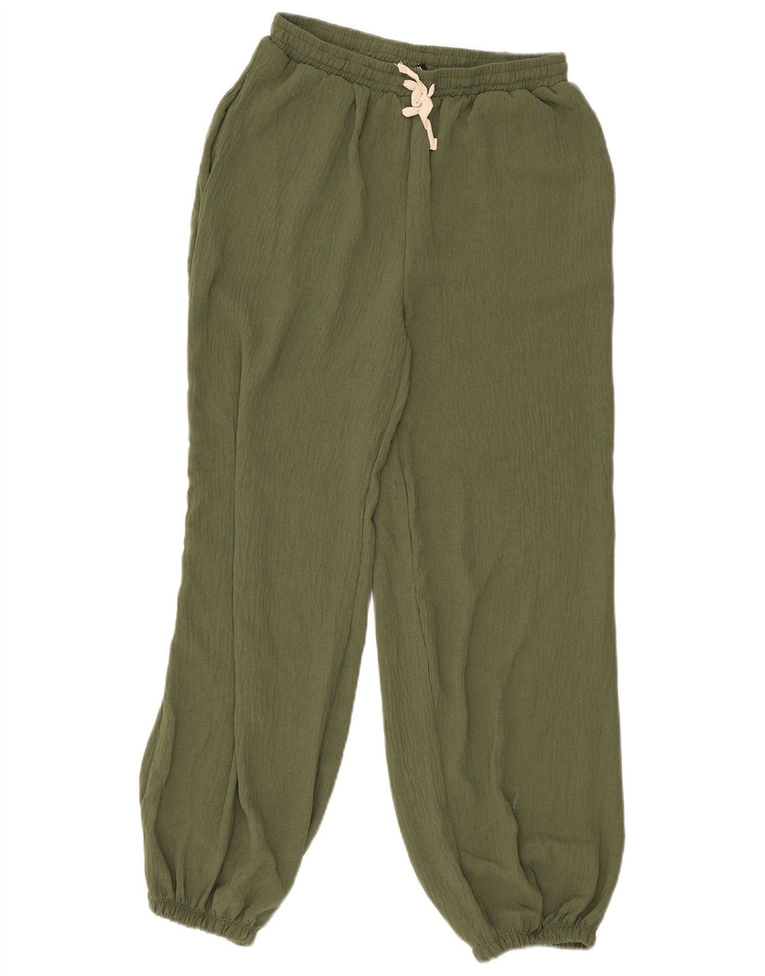 Zara Damen Joggers Freizeithose Small Khaki Polyester