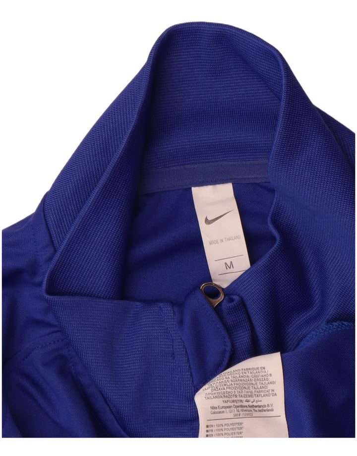Nike Chelsea FC-Trainingsanzugoberteil für Herren, mittelblaues Farbblock-Polyester