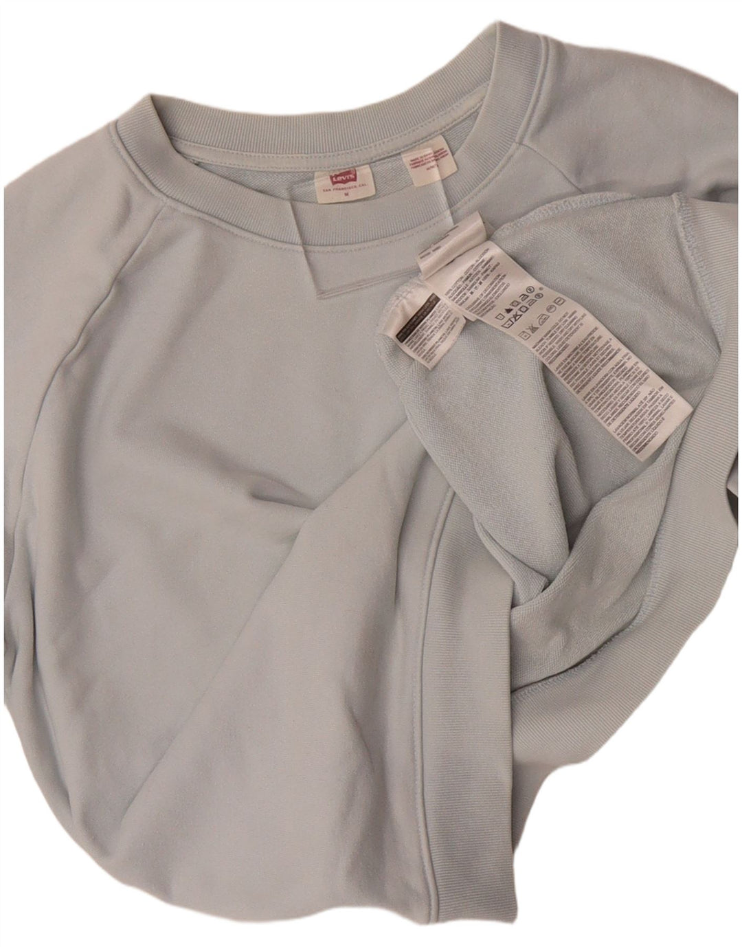 LEVI'S Womens Sweatshirt Jumper UK 14 Medium Blue Cotton