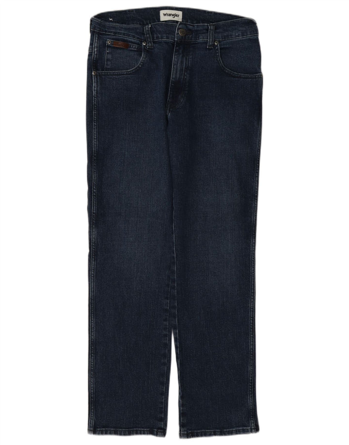Wrangler Herren Texas Straight Jeans W32 L30 Marineblau Baumwolle