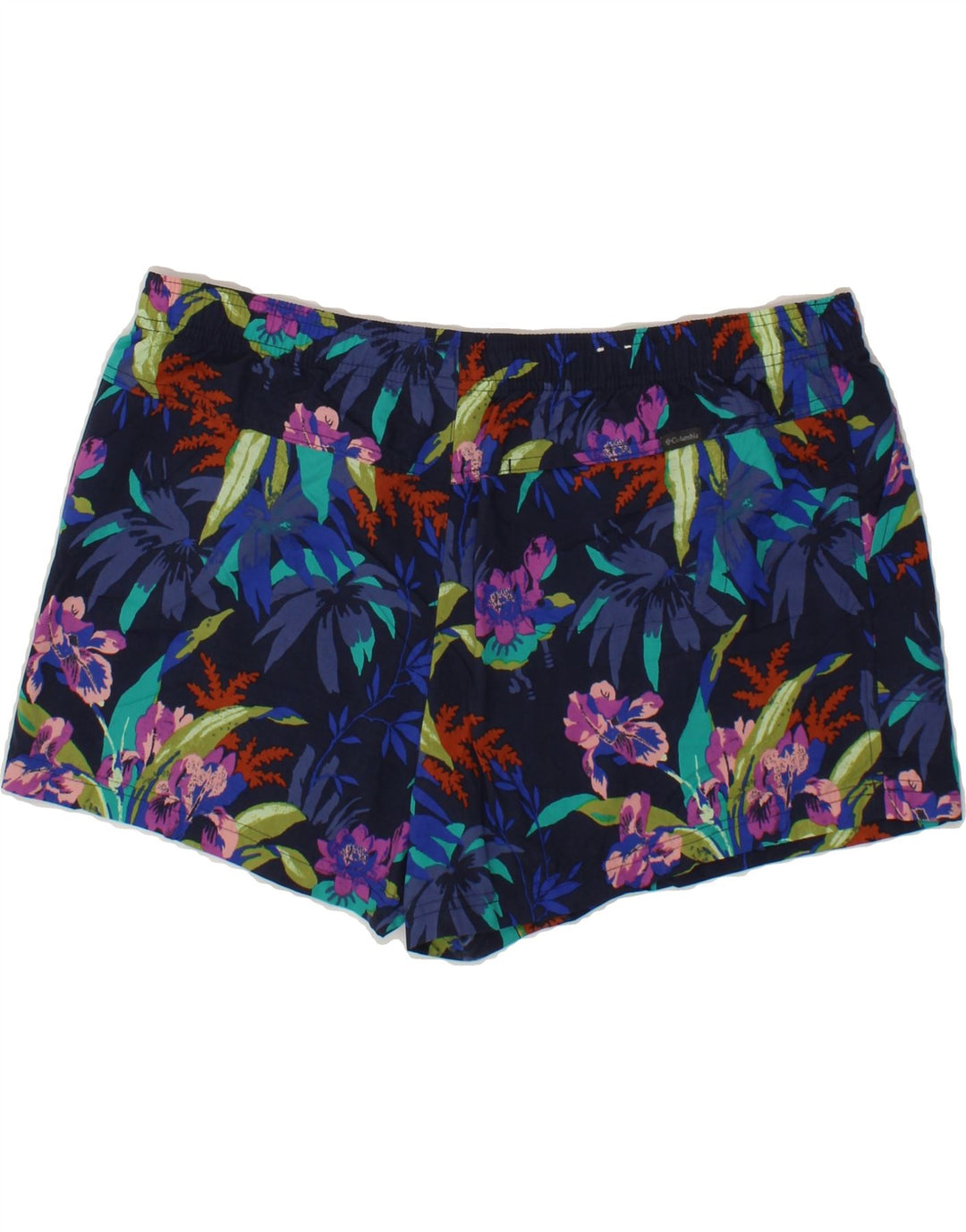 COLUMBIA Mens Swimming Shorts XL  Multicoloured Floral Polyester Vintage Columbia and Second-Hand Columbia from Messina Hembry 