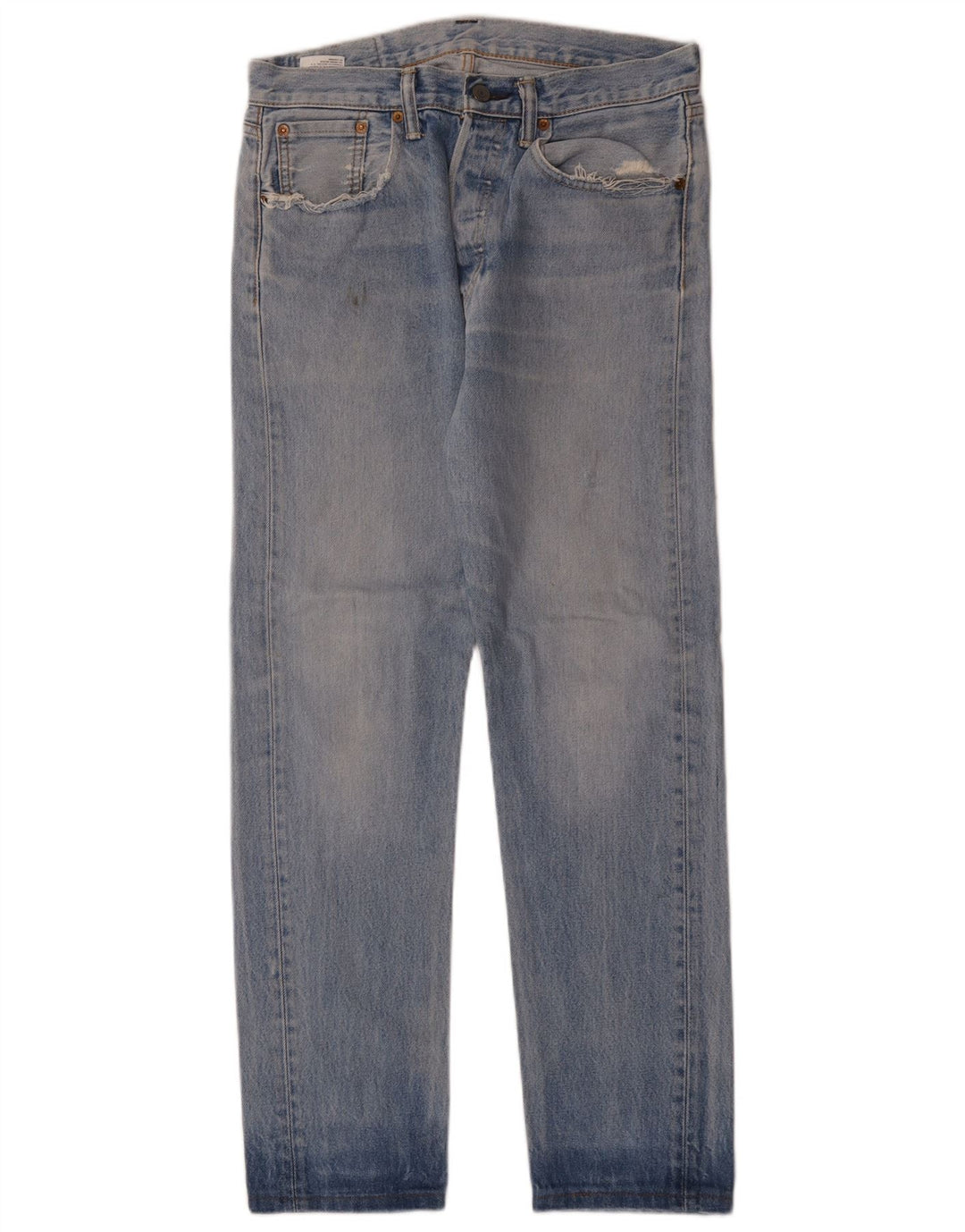 LEVI'S Herren 501 CT Straight Jeans W30 L30 Blaue Baumwolle
