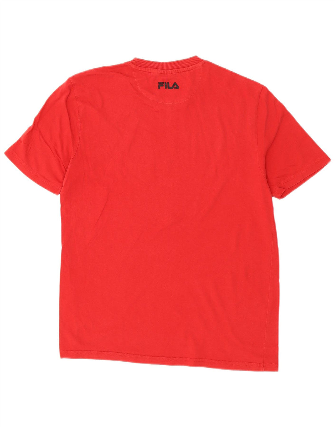 Fila Herren-T-Shirt mit Grafik, Größe S, rote Baumwolle