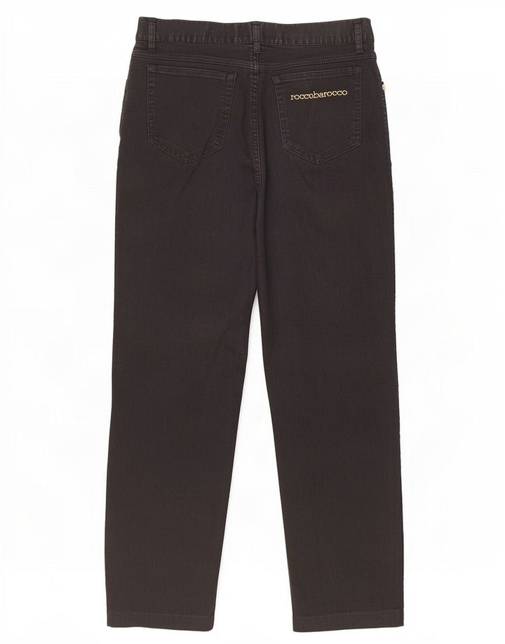 Roccobarocco Kurz geschnittene Damenhose W38 L25 Schwarz