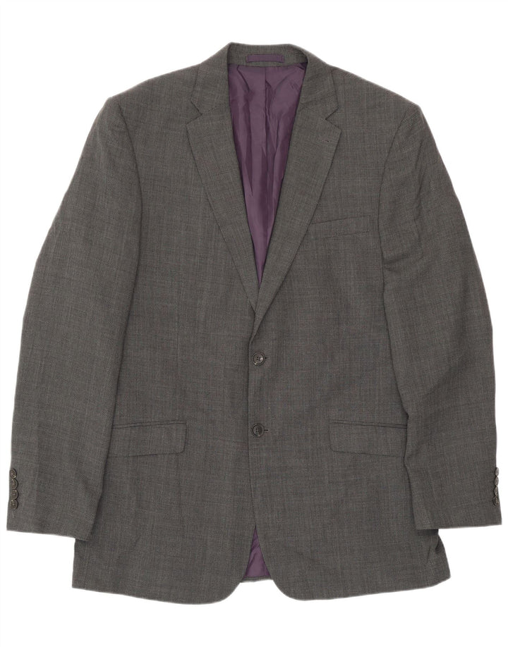 Marks & Spencer Herren-Blazer mit 2 Knöpfen, reguläre Passform, Gr. 42, Grau