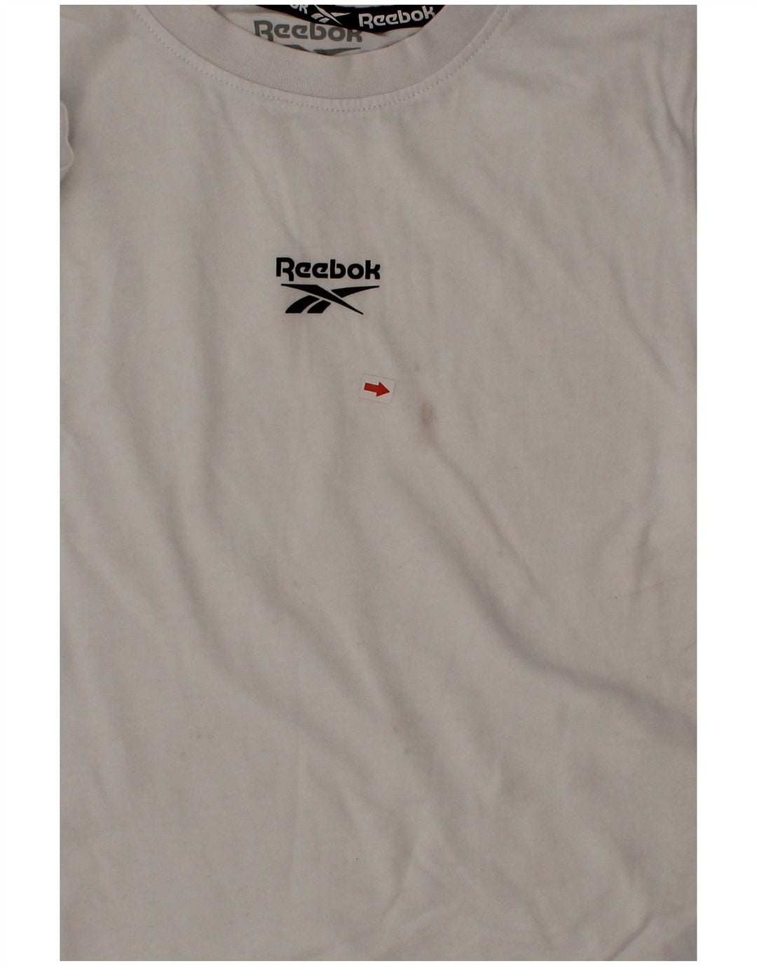 Reebok Jungen T-Shirt mit Grafik, 6–7 Jahre, weiße Baumwolle