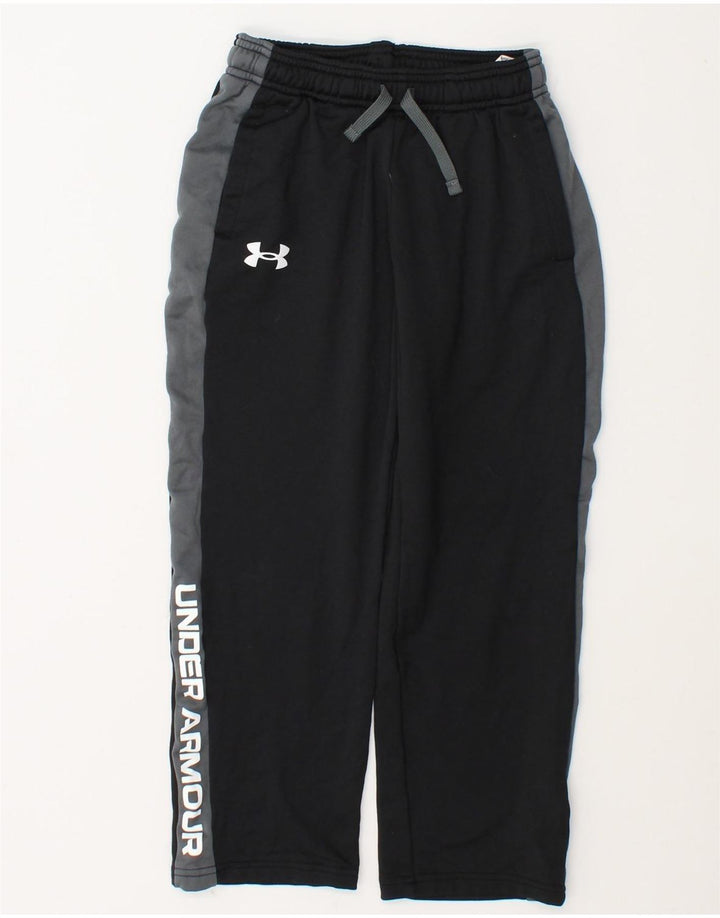 Under Armour Jungen-Trainingshose, 7–8 Jahre, Größe S, Schwarz, Farbblock