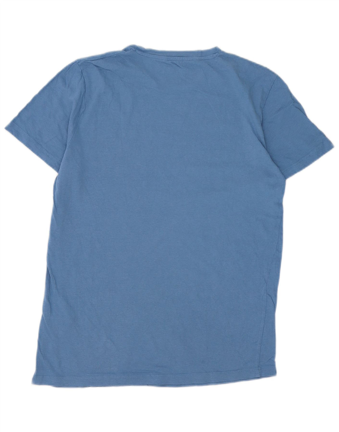 Jack & Jones Herren Grafik-T-Shirt-Oberteil aus mittelblauer Baumwolle