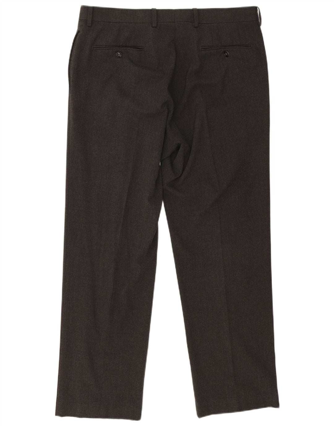 Calvin Klein Herren gerade Anzughose W34 L29 Grau Polyester