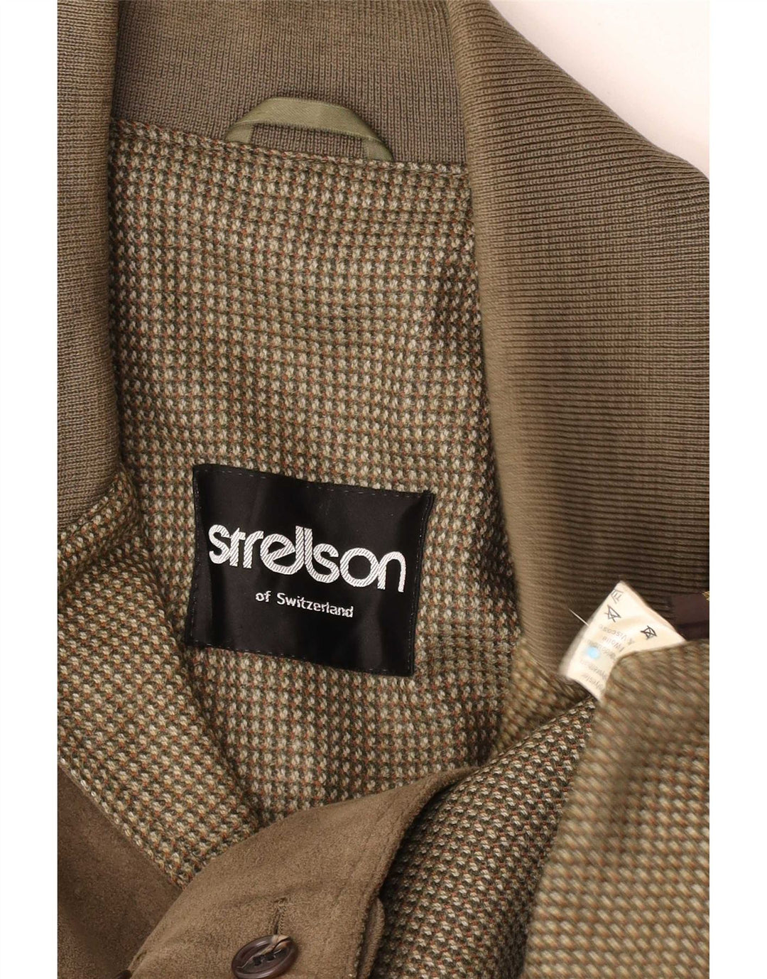 Strellson Herren Bomberjacke UK 38 Medium Khaki Polyester