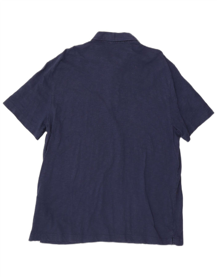 IZOD Mens Polo Shirt XL Navy Blue Cotton