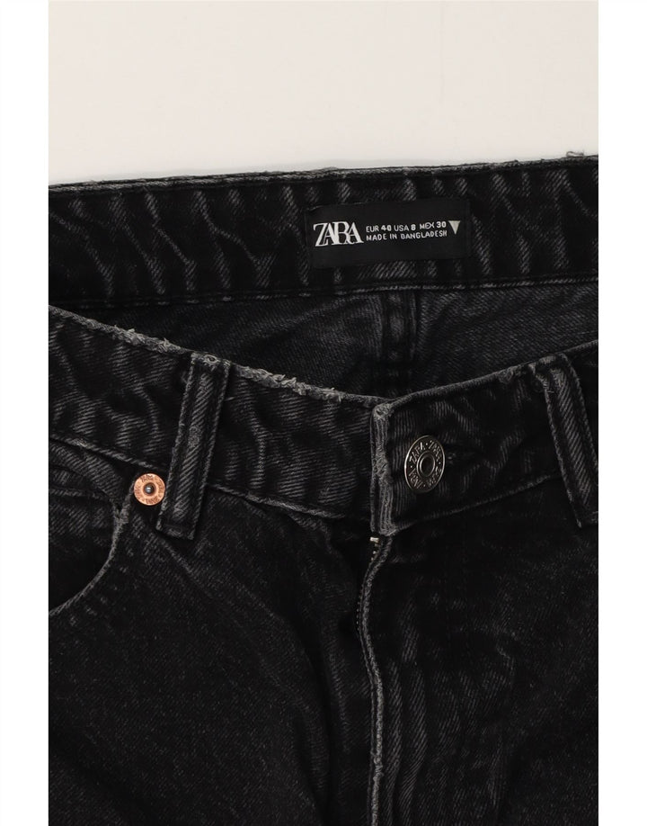 Zara Damen Tapered Jeans EU 40 Medium W30 L27 Schwarz