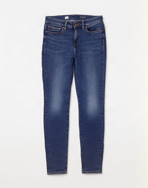 Tommy Hilfiger Damen Venice HW Skinny Jeans W28 L32 Blaue Baumwolle