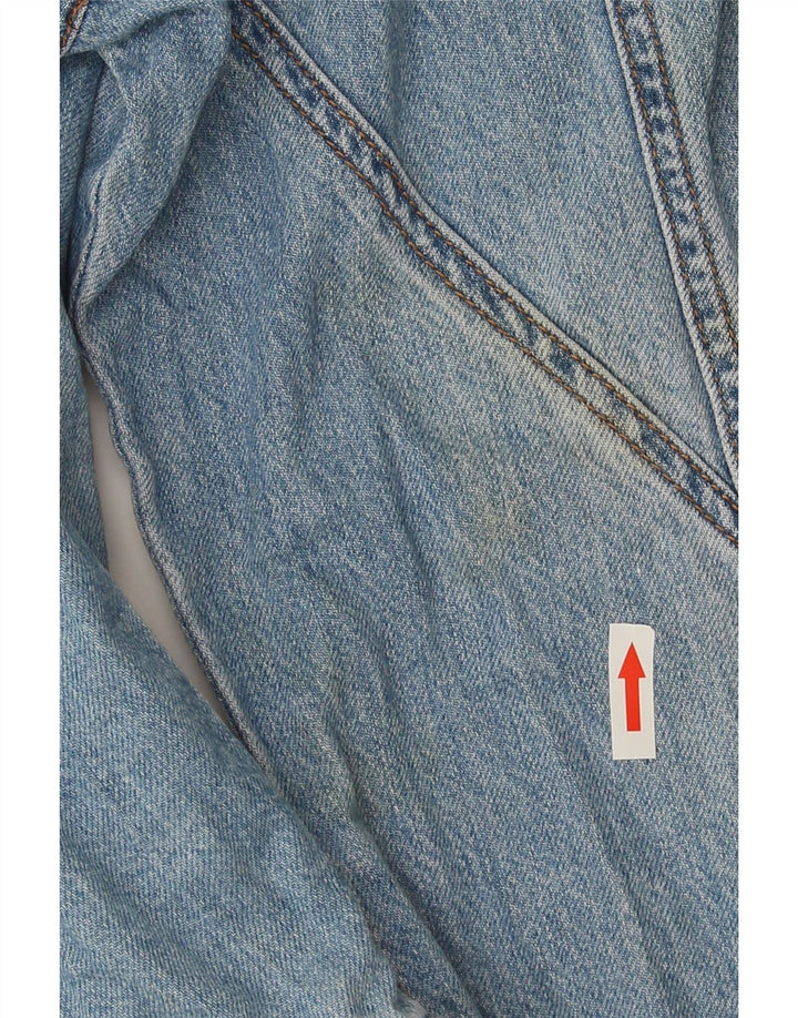 Zara Herren Jeansjacke UK 40 Große blaue Baumwolle