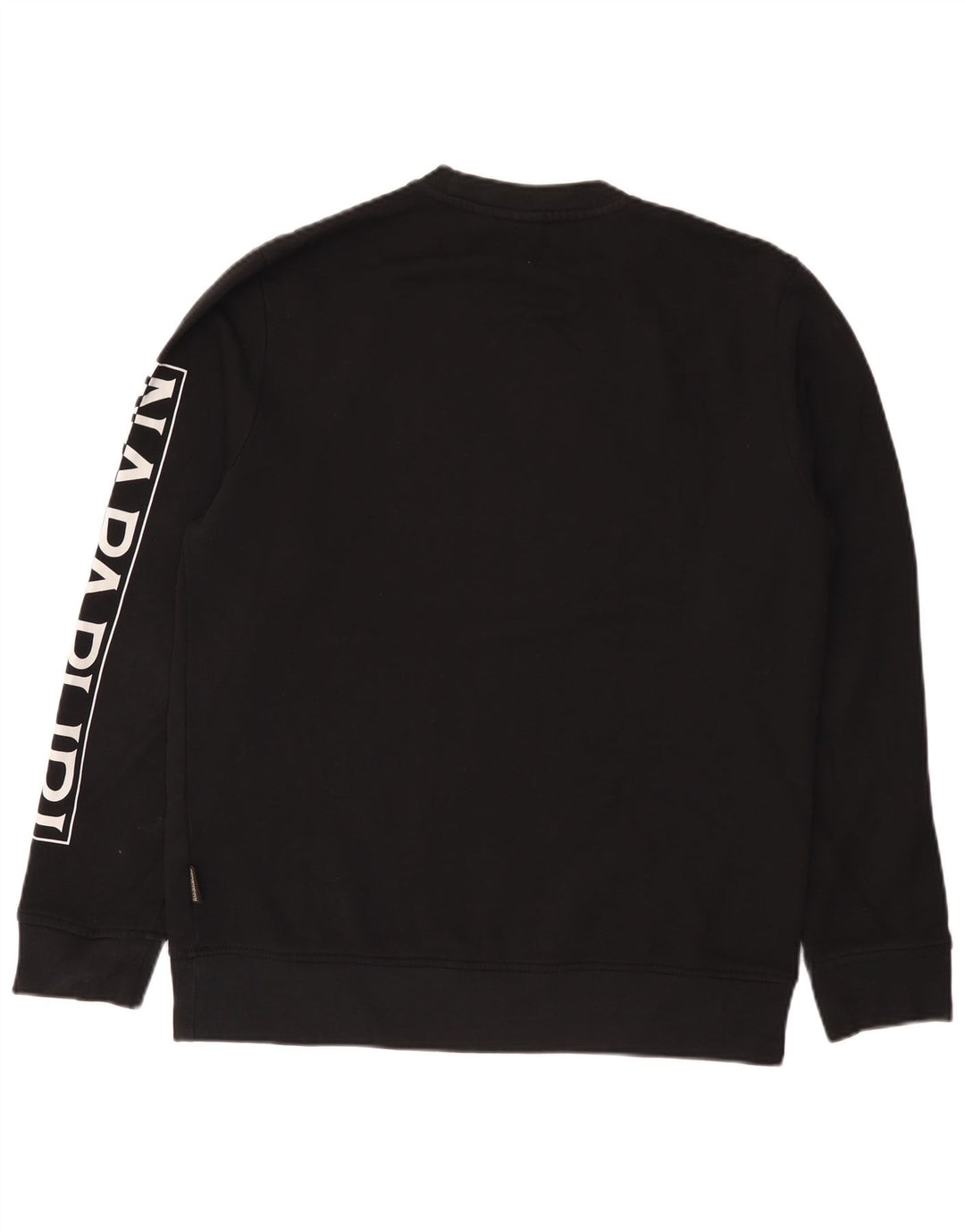 Napapijri Herren-Sweatshirt mit Grafik, mittelschwarz, Baumwolle
