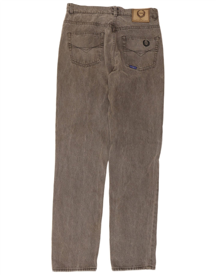 Gianmarco Venturi Herren Straight Jeans W32 L34 Graue Baumwolle