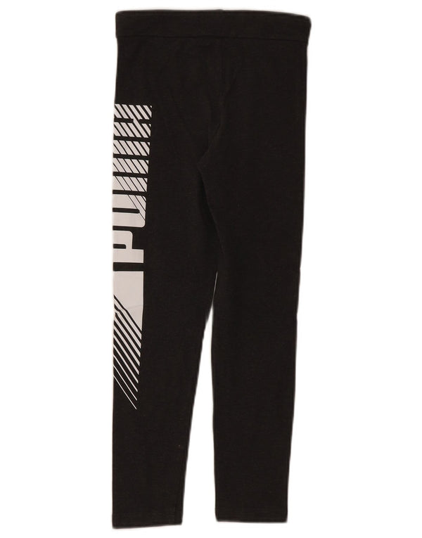 Puma Mädchen-Grafik-Leggings, 9–10 Jahre, Grau