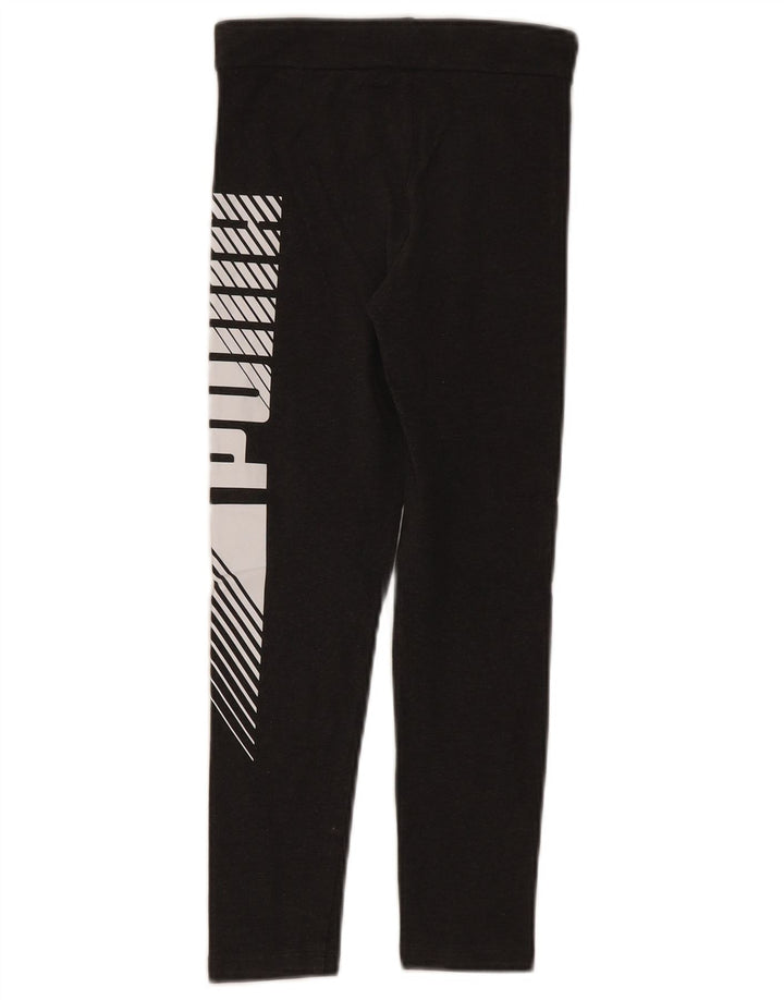Puma Mädchen-Grafik-Leggings, 9–10 Jahre, Grau