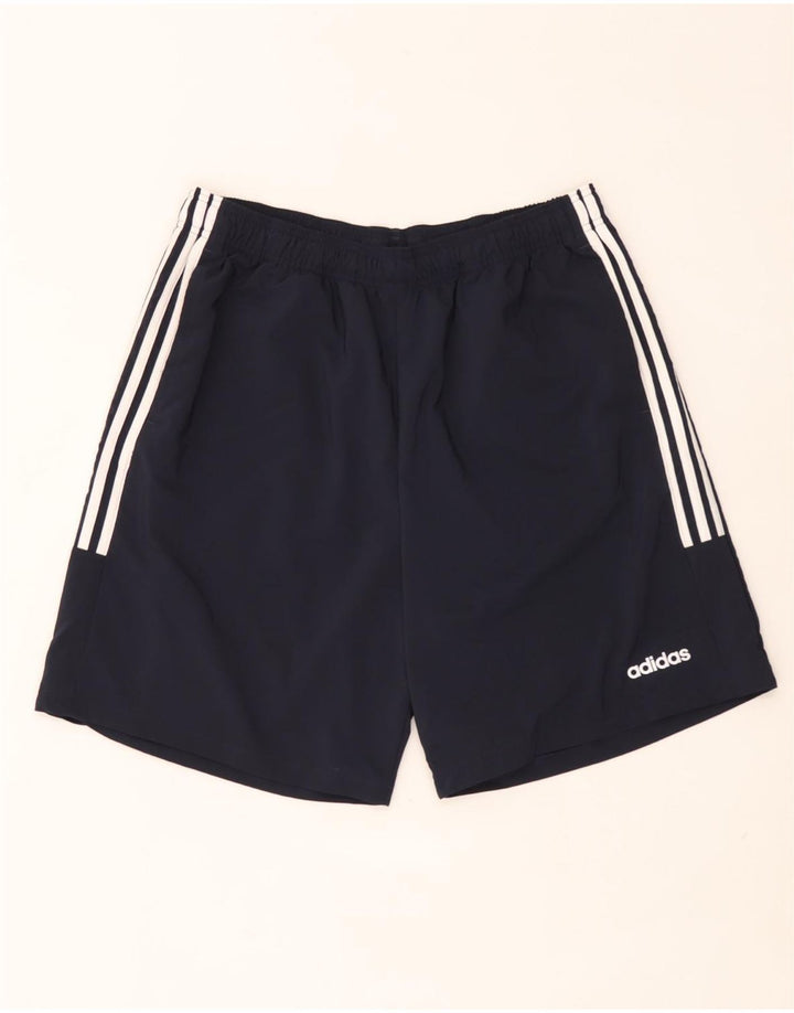 Adidas Herren Sport Shorts XL Marineblau Polyester