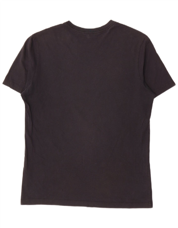 Jordan Herren Grafik-T-Shirt-Oberteil aus mittelschwarzer Baumwolle