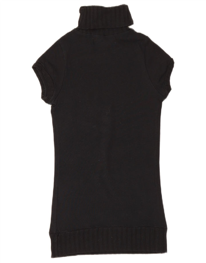 Kurzärmliger Damen-Pullover mit Knöpfen von Zara, Größe S, Schwarz