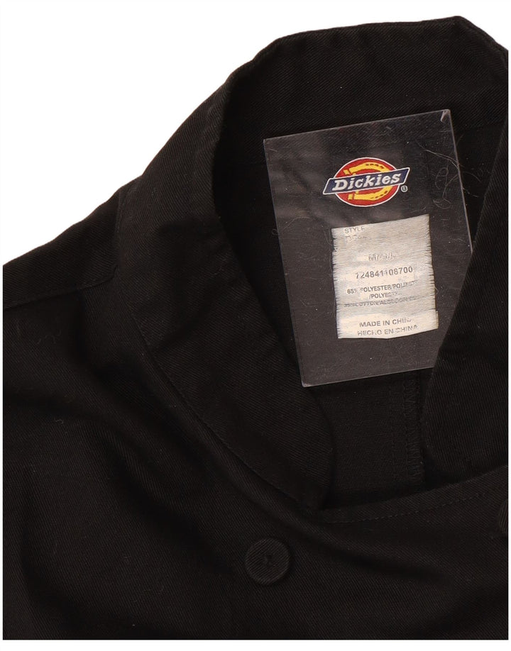 Dickies Damen Zweireihige Jacke UK 14 Mittelschwarze Baumwolle