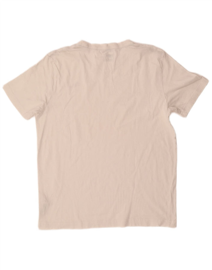 PUMA Herren T-Shirt Top Mittelweiße Baumwolle