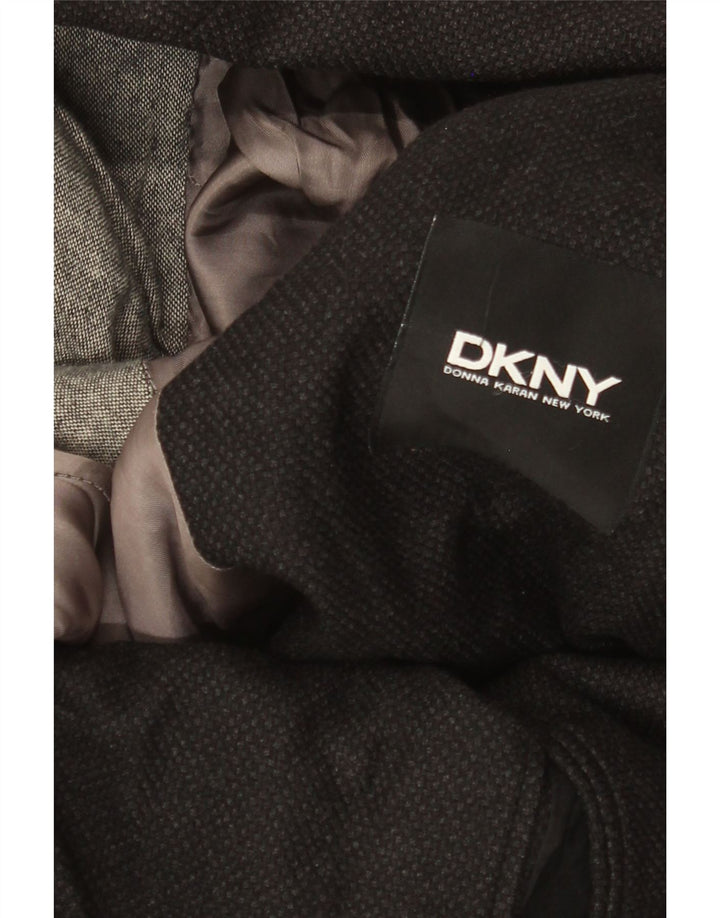 Dkny Herren-Blazer mit 2 Knöpfen, UK 38, mittelschwarze Wolle