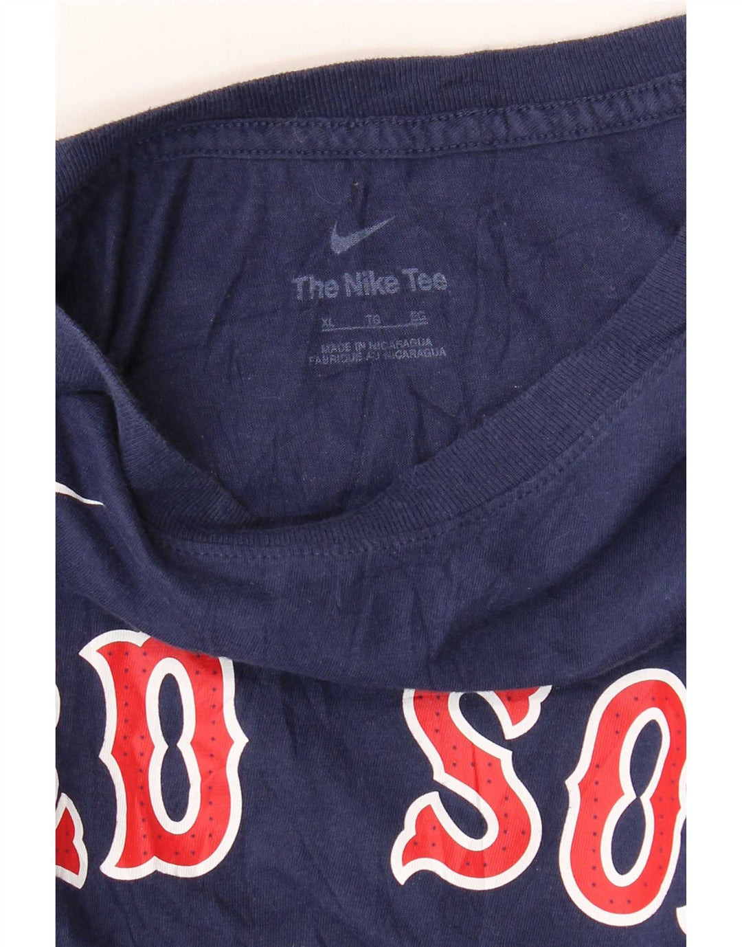 Nike Herren Red Sox Graphic T-Shirt Top XL Marineblau