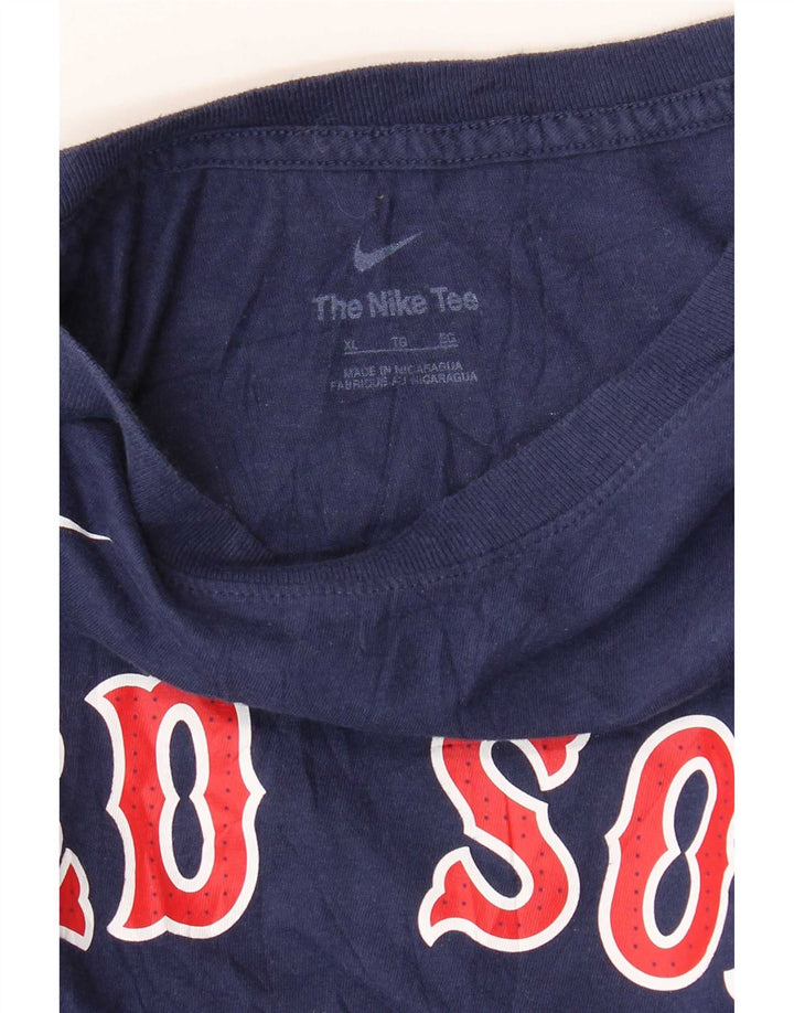 Nike Herren Red Sox Graphic T-Shirt Top XL Marineblau