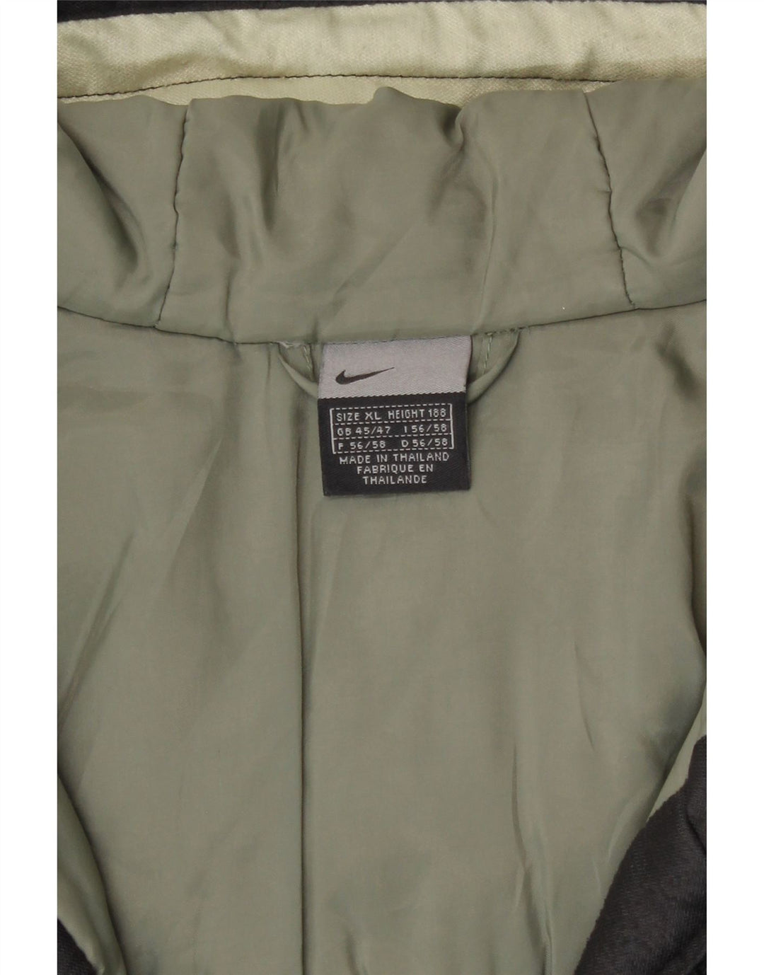 Nike Herren-Windbreaker-Mantel mit Kapuze, UK 45/47 XL, schwarzes Polyester