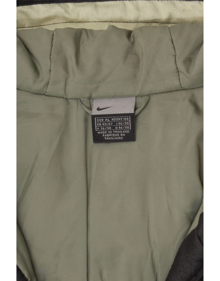 Nike Herren-Windbreaker-Mantel mit Kapuze, UK 45/47 XL, schwarzes Polyester