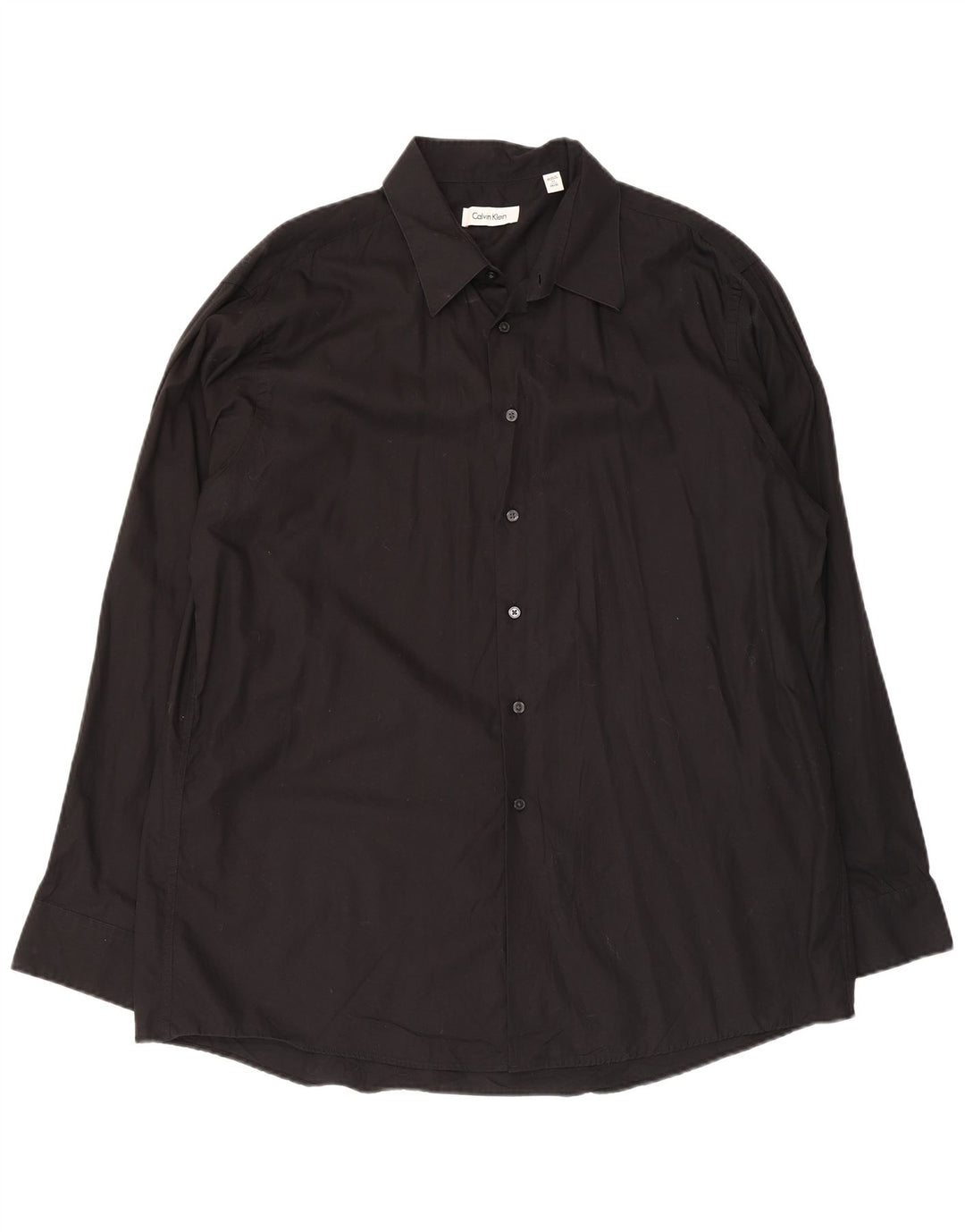 Calvin Klein Herrenhemd, Größe 17 XL, schwarze Baumwolle