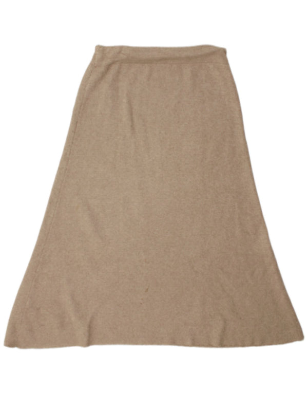 Zara Damen A-Linien-Rock Medium W28 Beige Viskose