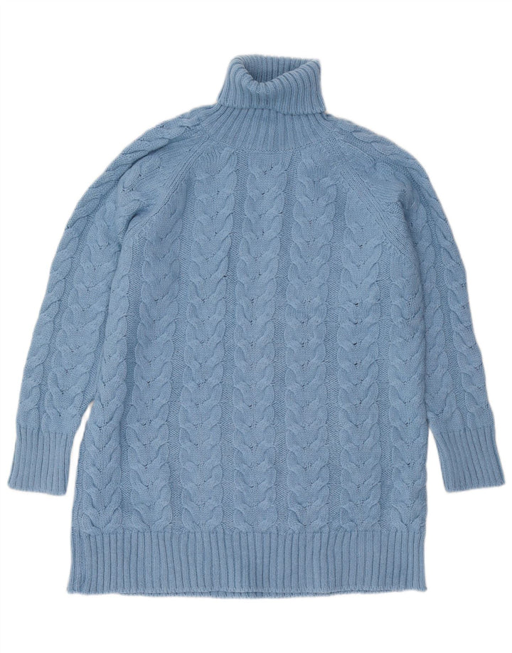VICOLO Rollkragenpullover für Damen, UK 14, Größe L, Blau, Acryl