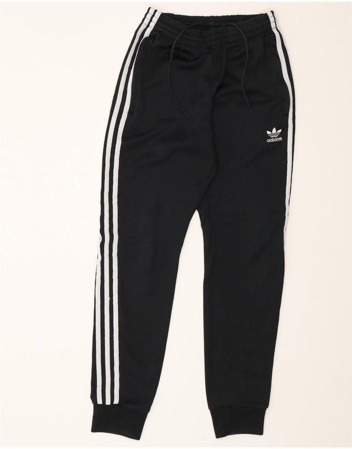 ADIDAS Damen Trainingshose Jogger UK 4 XS Schwarz Polyester