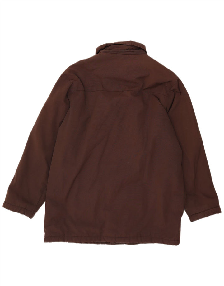 Slam Herren Wattierte Jacke UK 40 Large Braunes Nylon