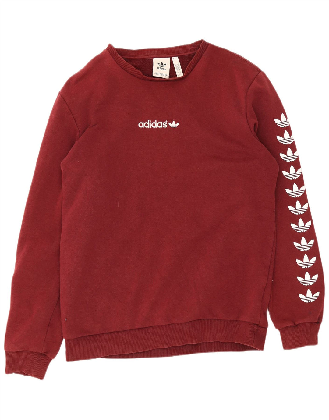 Adidas Herren Grafik-Sweatshirt-Pullover, große kastanienbraune Baumwolle