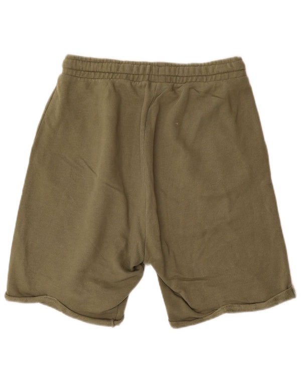 Benetton Jungen-Sportshorts, 11–12 Jahre, 2XL, grüne Baumwolle