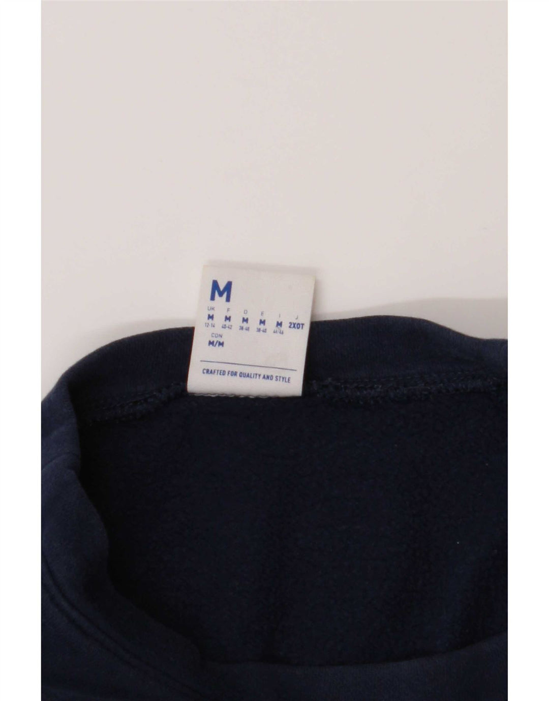 Reebok Womens Graphic Oversized Sweatshirt Pullover UK 12/14 Medium Marineblau
